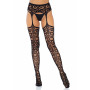 Garterb Lace Scroll Tights. Stockings