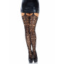 Garterb Lace Scroll Tights. Stockings