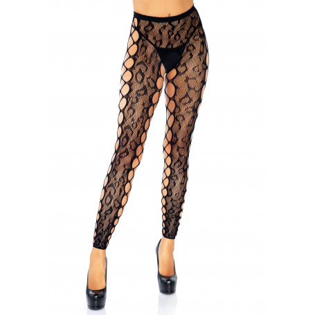 Collant senza piede Footless Crotchless Tights