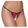 Set of 3 women's open underwear thongs
