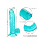 Realistic Vaginal Phallus with Queen Size Dong 6 Inch suction cup