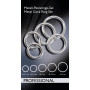 Anello fallico in metallo kit Set of 5 Cock Rings