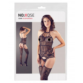 Tutina a rete donna perizoma sexy bodystocking Cami Suspender Set