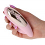 Vaginal Vibrator Clitoral Stimulator for Women Pink Silicone Sex Toy