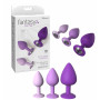 Her Little Gems Trainer Set 3 pz plug anale con gioiello