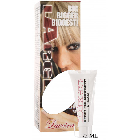 Larger Lavetra 75ml penis cream against premature ejaculation