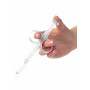 Syringe to inject lubricant vaginal shower