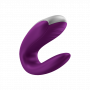 Vibratore per coppia Double Fun Purple con APP