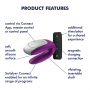 Double Fun Purple couple vibrator with APP