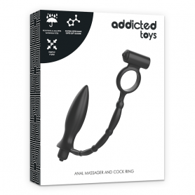 Vibratore anale con anello fallico vibrante addicted toys