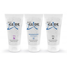 kit tris Lubrificante sessuale waterbased medical lubricant just glide 3 x 50ml