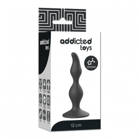 Plug anale in silicone ADDICTED Toys black