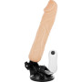 Realistic vibrator with 2 in 1 remote control Phallic sheath BaseCock