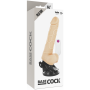 Realistic vibrator 2 in 1 phallic sheath with testicles BASECOCK REALISTIC