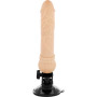 Vibrator with realistic remote control 2 in 1 phallic sheath basecock