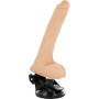Realistic foldable vibrator with remote control and testicles BASECOCK