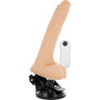 Realistic foldable vibrator with remote control and testicles BASECOCK