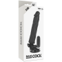 Realistic vibrator with remote control 2 in 1 sheath for penis BaseCock