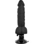 Realistic foldable vibrator with remote control suction cup basecock