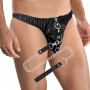 Slip con guinzaglio DARKNESS BLACK UNDERPANTS WITH LEASH