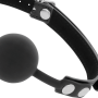 Sadomasochistic bite DARKNESS BALL GAG IN BLACK SILICONE