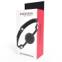 Sadomasochistic bite DARKNESS BALL GAG IN BLACK SILICONE