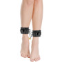 Ankle handcuffs with padlock DARKNESS ANKLE RESTRAINTS BLACK