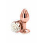 Plug anale Rose Buttplug white Small