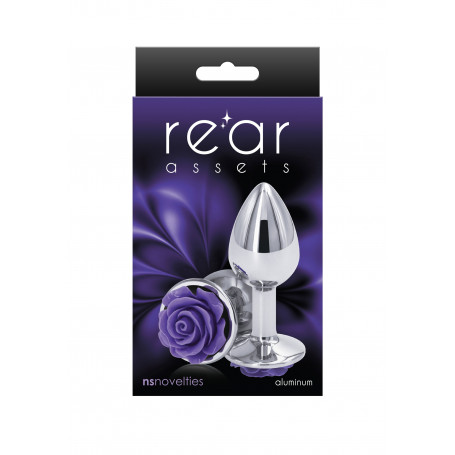 Plug anale Rose Buttplug purple Small