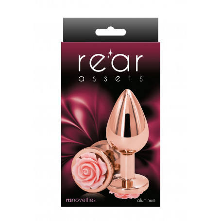 Anal Plug Rose Buttplug pink Medium