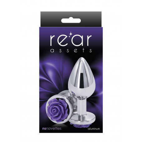 Anal Plug Rose Buttplug purple Medium