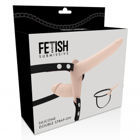 Make it wearable FETISH SUBMISSIVE DOUBLE PENETRIX STRAP-ON FLESH