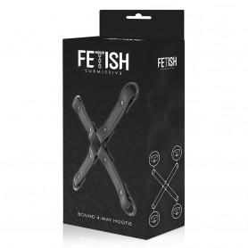 Constrictive for handcuffs FETISH SUBMISSIVE HOG TIE VEGAN LEATHER