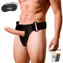 Wearable hollow vibrator HARNESS ATTRACTION BENNY STRAP-ON HOLLOW EXTENDER VIBRATOR 15 X 4.5 CM