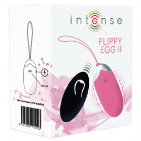 Ovetto vibrante INTENSE FLIPPY II VIBRATING EGG WITH REMOTE CONTROL PINK