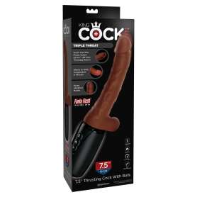 Realistic King Cock Plus Triple Threat Vibrator