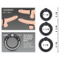 Phallic Ring Silicone Steel Rings kit