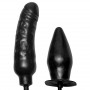 Phallus and inflatable vaginal plug deuce