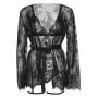 Body with Teddy dressing gown, lace robe & ribbon tie