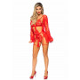 Body with Teddy dressing gown, lace robe & ribbon tie