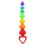 Phallus Rainbow Heart Beads