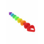 Phallus Rainbow Heart Beads