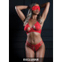 Completo intimo donna 3PC Bra, Panty and Blindfold