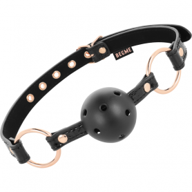 Bite BEGME BLACK EDITION BALL GAG VEGAN LEATHER