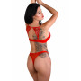 Perizoma Crotchless Floral Lace String