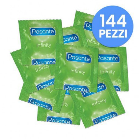 Preservativi ritardanti pasante infinity 144 pz