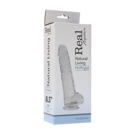 Realistic Clear Passion Large Dildo