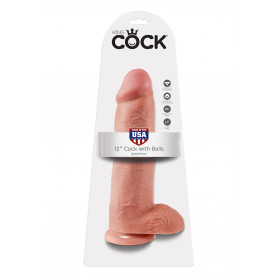 Fake Penis with suction cup Cock 12 Inch With Balls