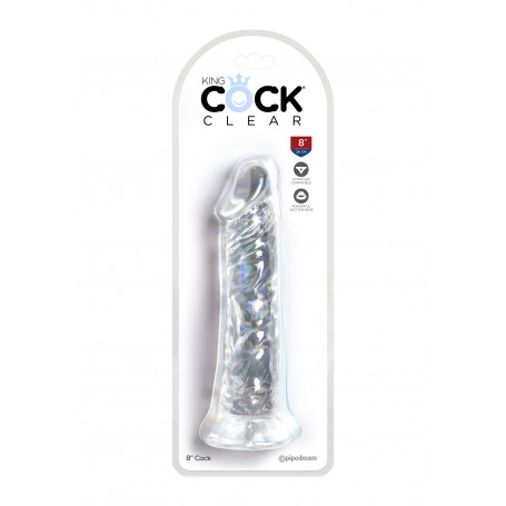 Fallo trasparente King Cock 8 Inch Cock