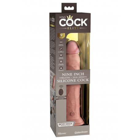 Vibrator 9 Inch 2Density Vibrating Cock